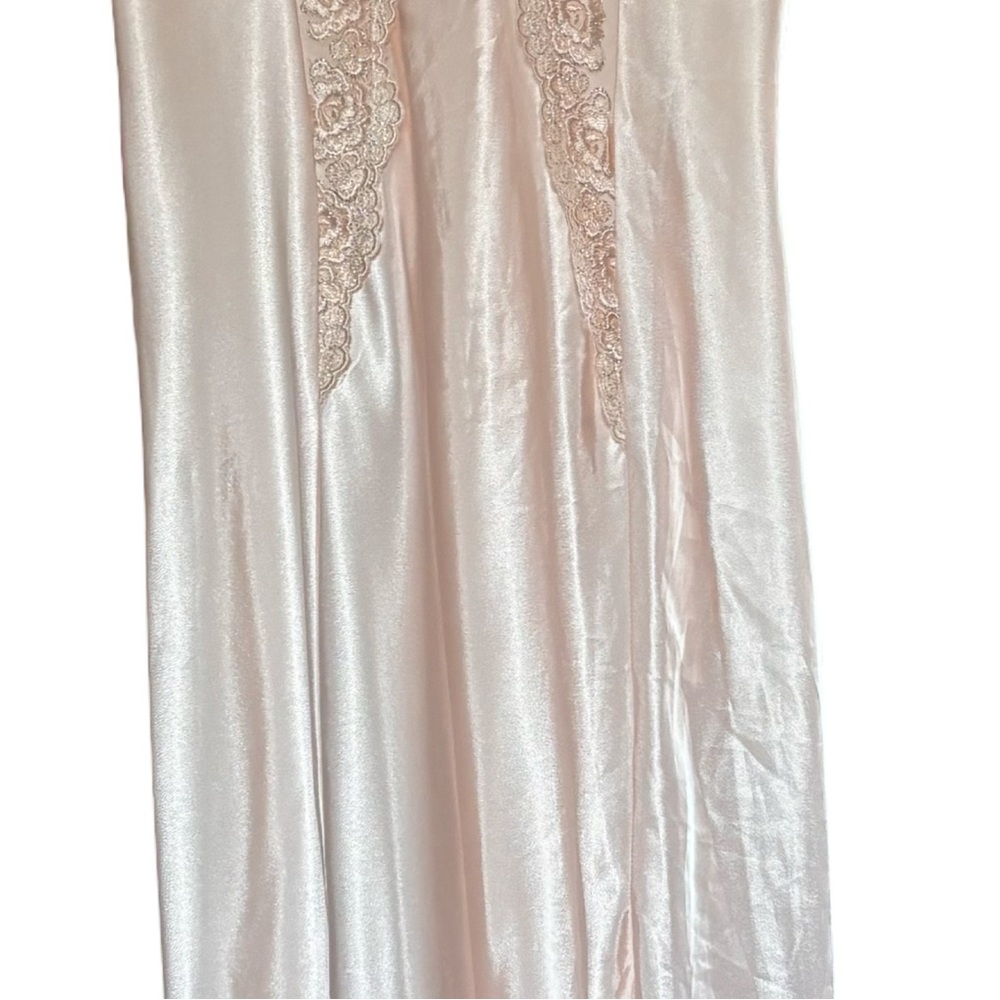 🤘🏼Vintage Grunge Goddess Satin & Lace Front Slit Slip/Slipdress - Picture 13 of 13
